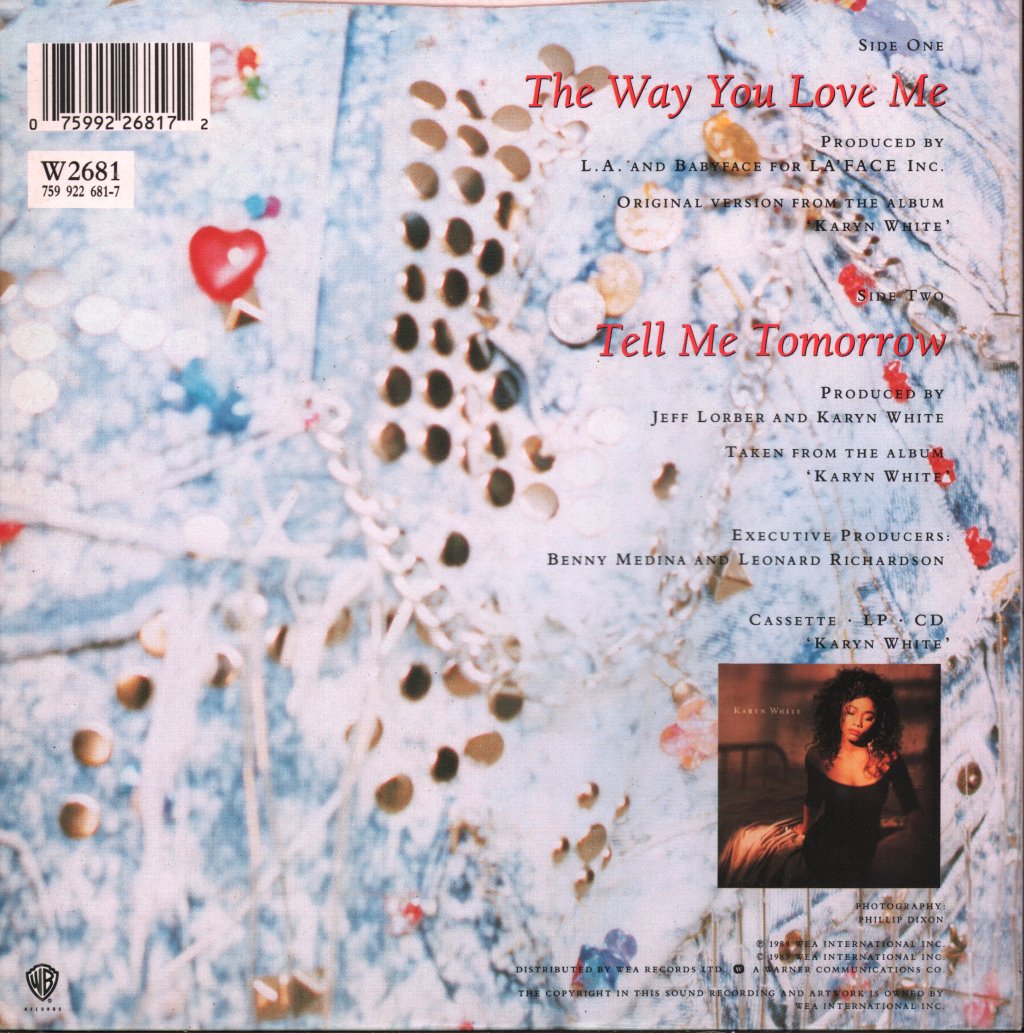 Karyn White - Way You Love Me - 7 Inch