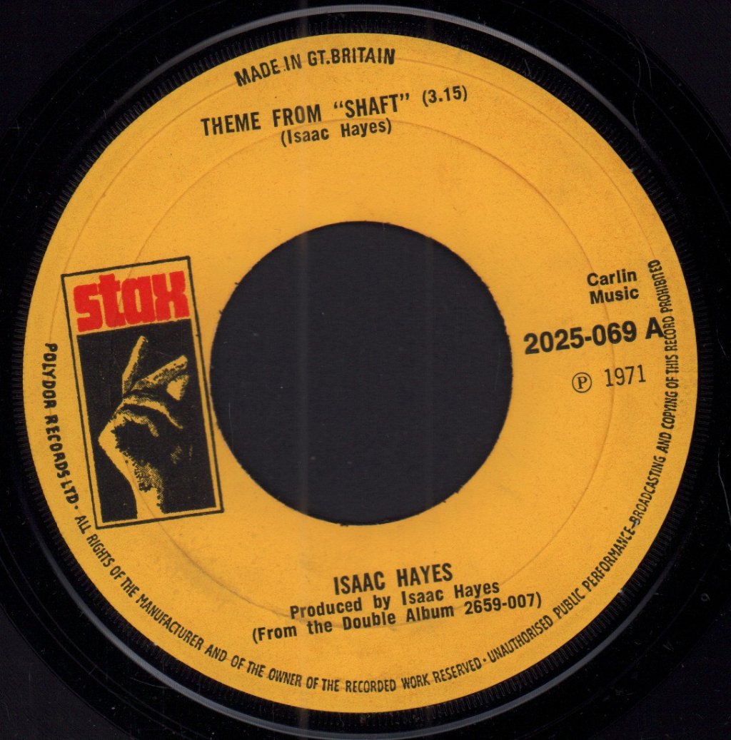 Isaac Hayes - Theme From Shaft - 7 Inch