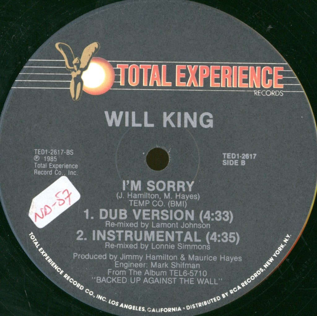 Will King - I'm Sorry - 12 Inch
