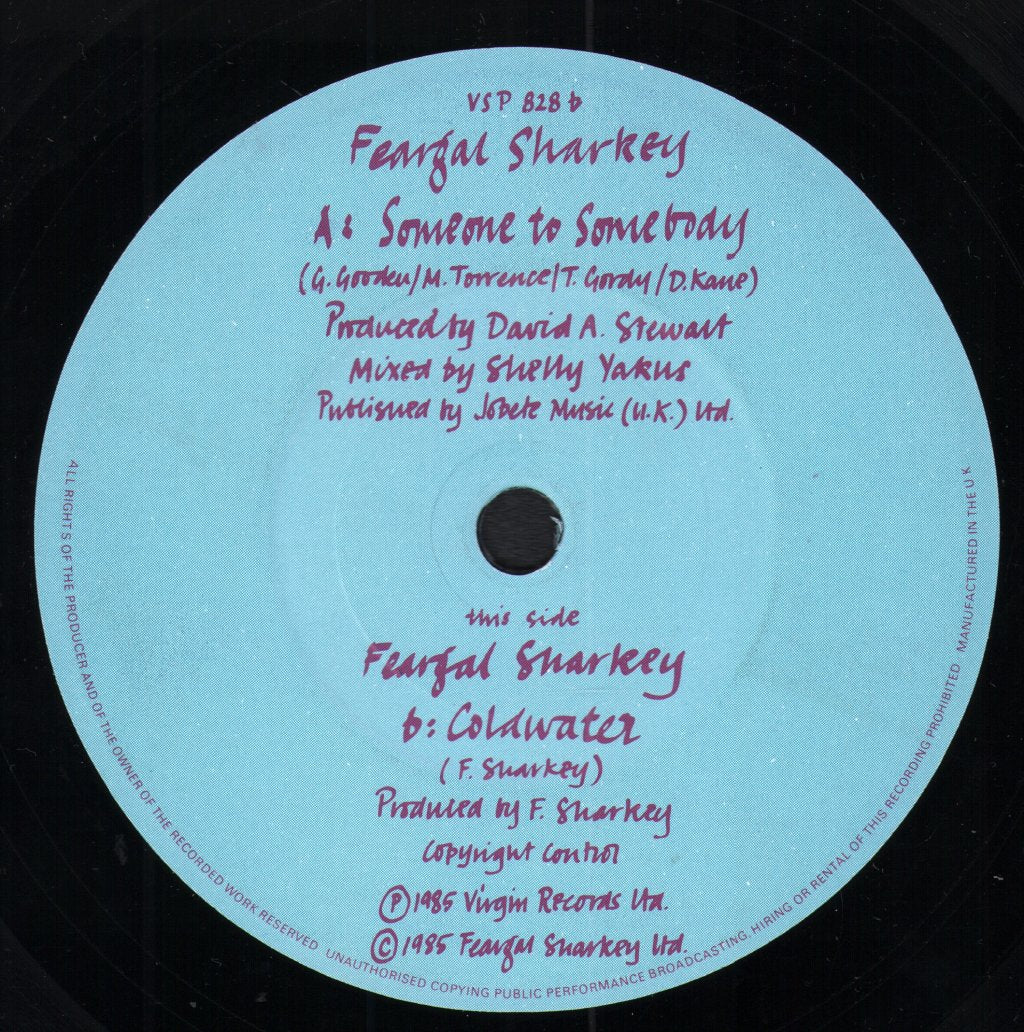 Feargal Sharkey - Someone To Somebody - 7 Inch