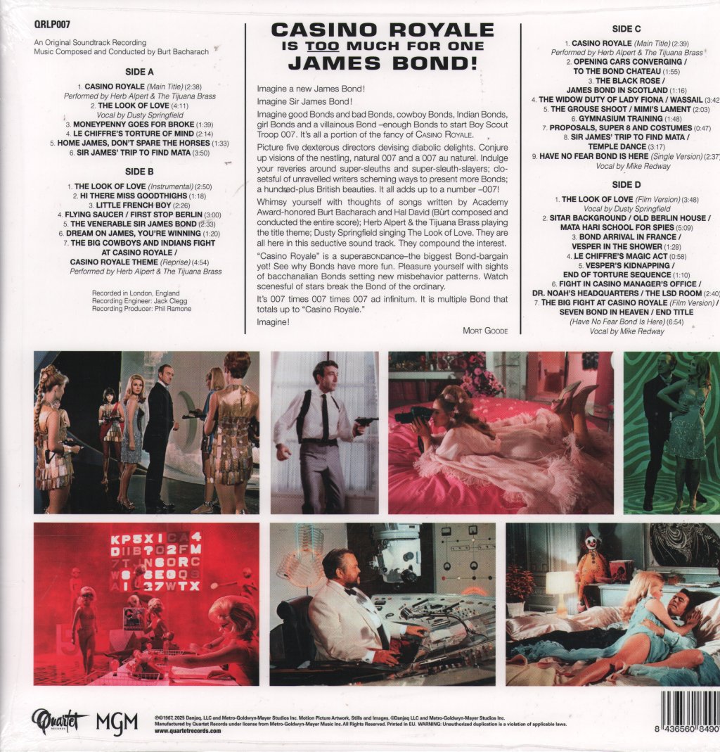 Burt Bacharach - Casino Royale (An Original Motion Picture Soundtrack) - Double Lp