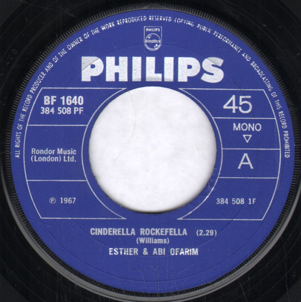 Esther And Abi Ofarim - Cinderella Rockefella - 7 Inch