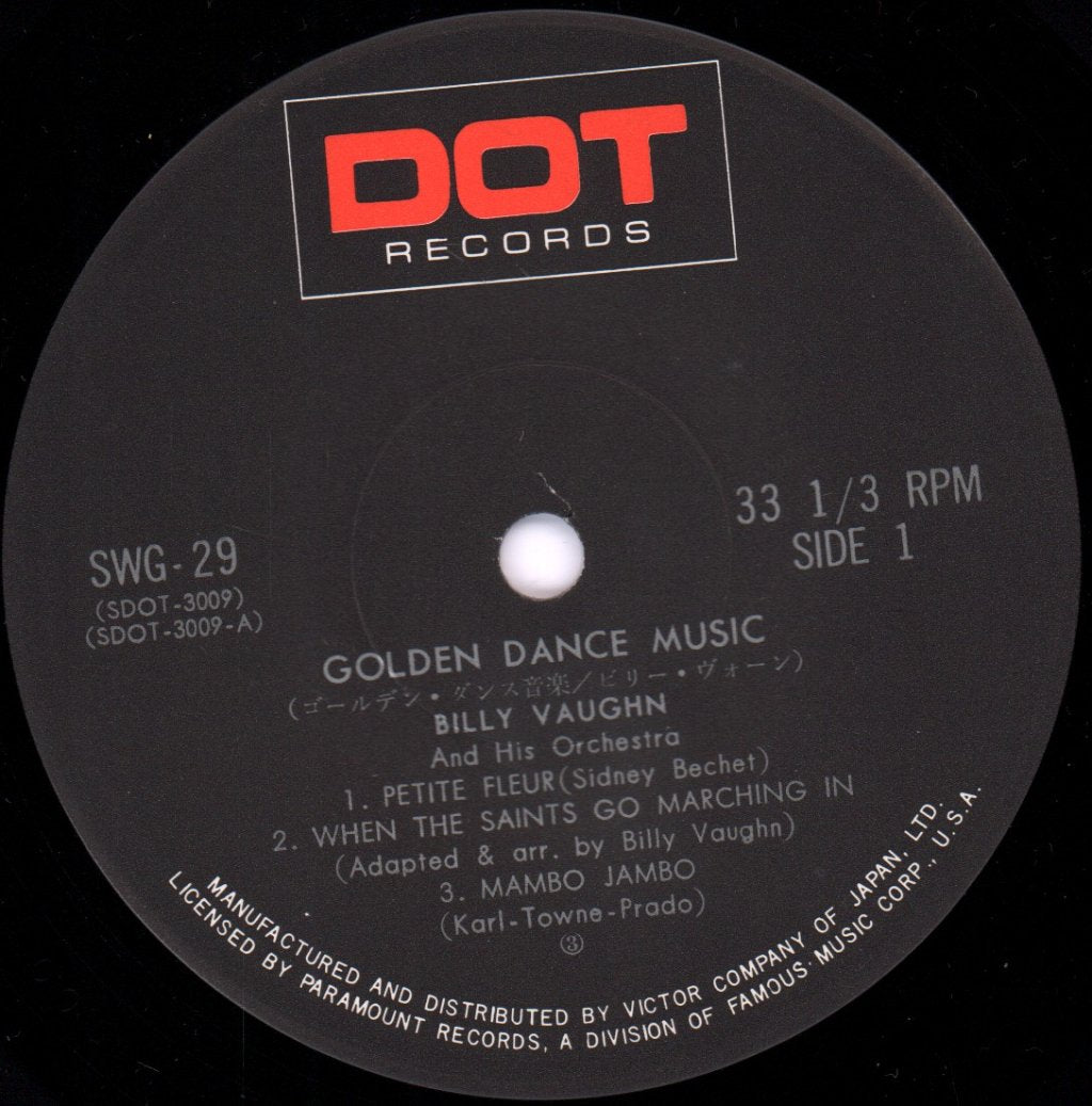Billy Vaughn - golden dance music - 7 Inch
