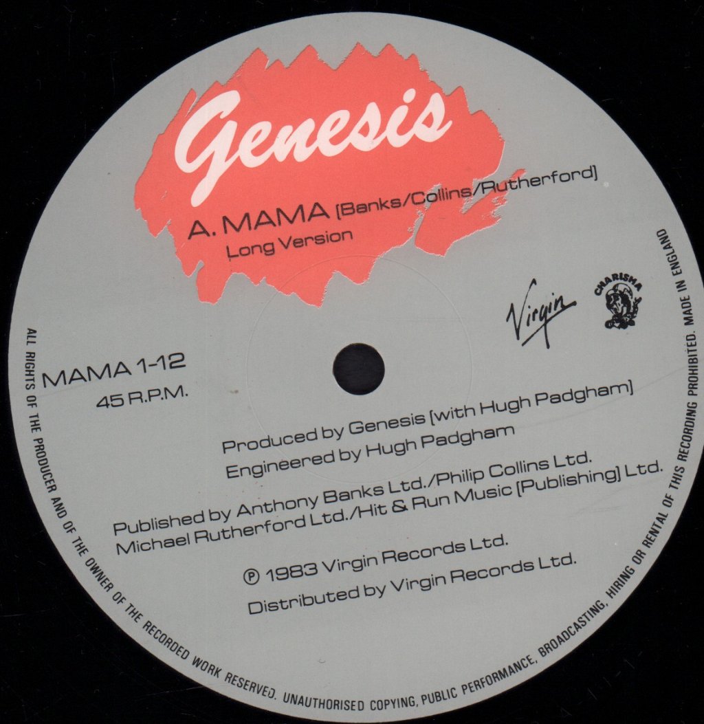 Genesis - Mama - 12 Inch