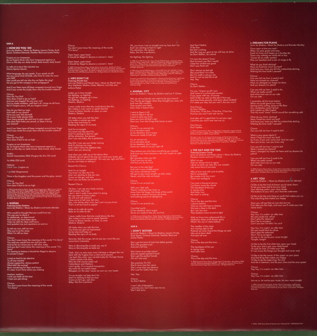 Shakira - Oral Fixation Vol. 2 - Double Lp