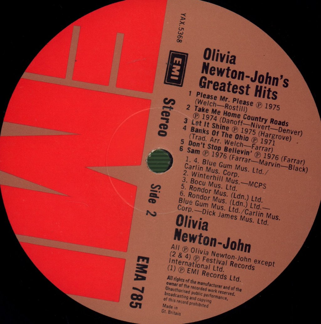 Olivia Newton John - Greatest Hits - Lp