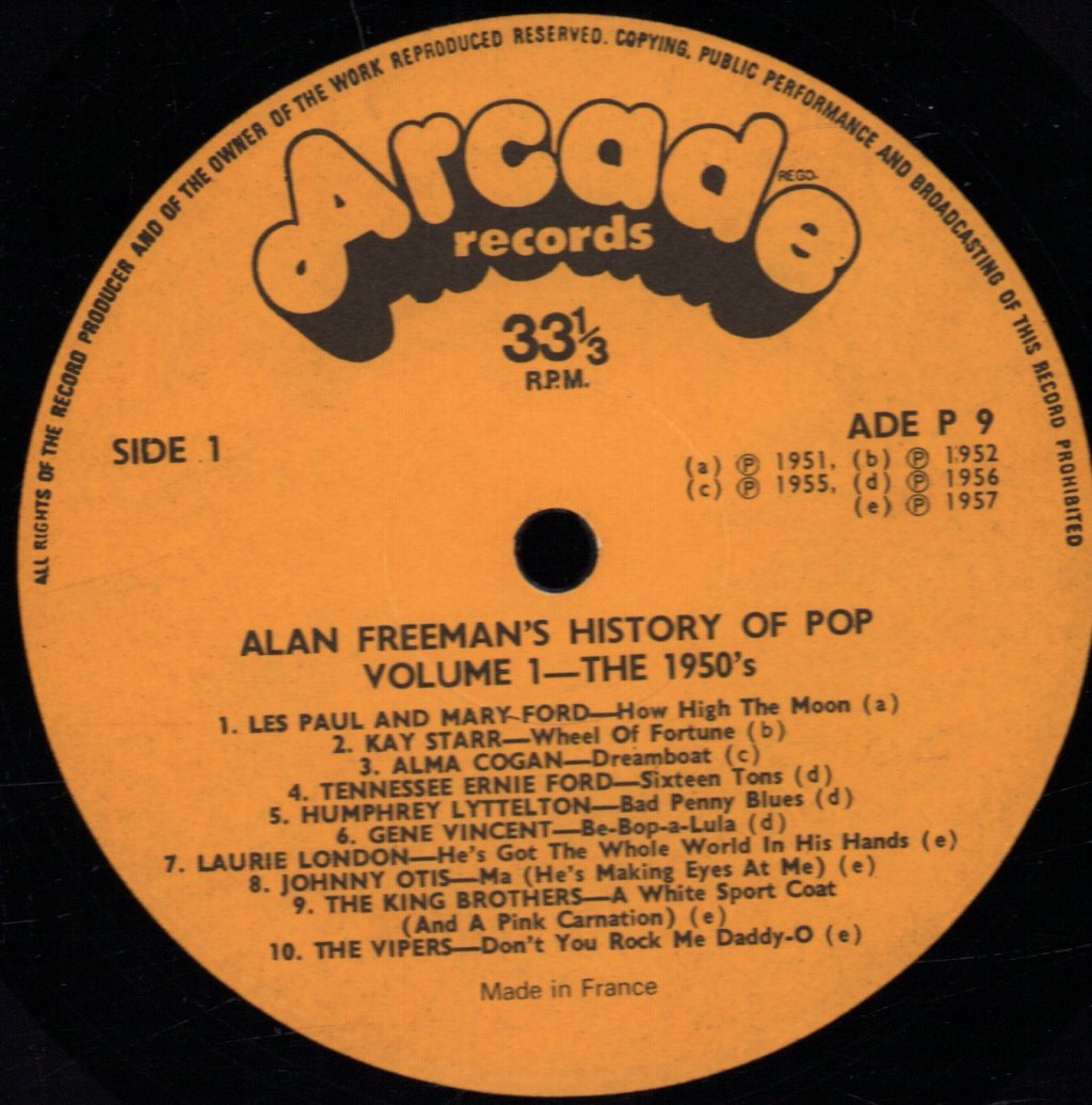 Various Artists - Alan Freeman's History Of Pop - Double Lp