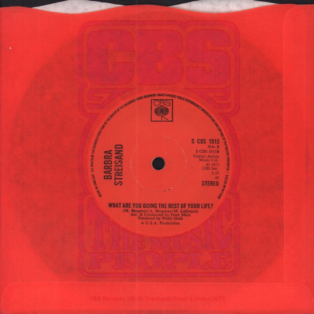Barbra Streisand - Way We Were - 7 Inch