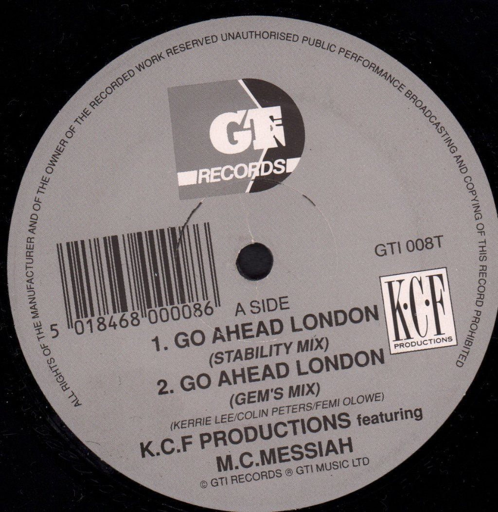 K.C.F. Productions - Go Ahead London - 12 Inch