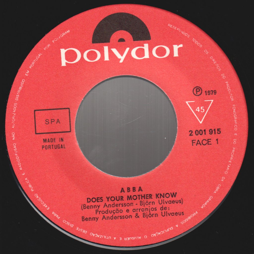 ABBA - Does Your Mother Know - 7 Inch