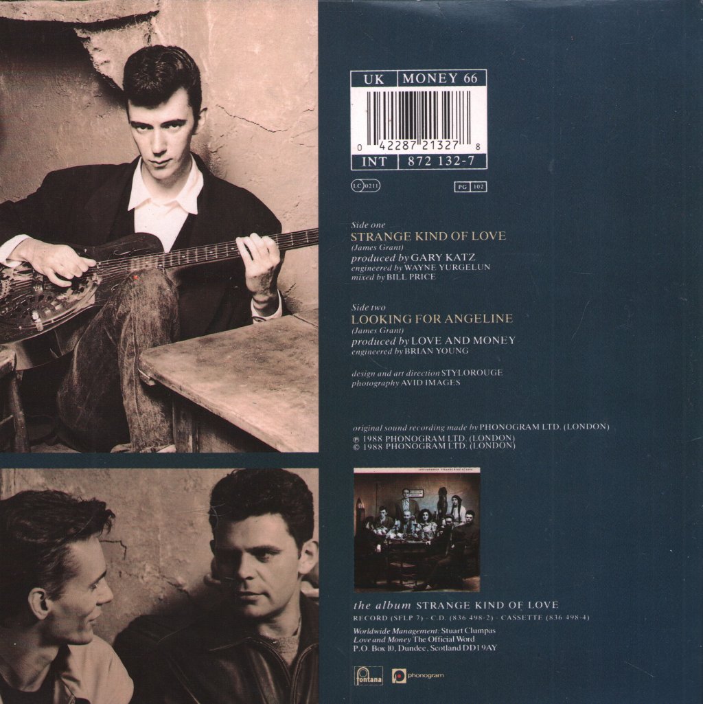 Love And Money - Strange Kind Of Love - 7 Inch