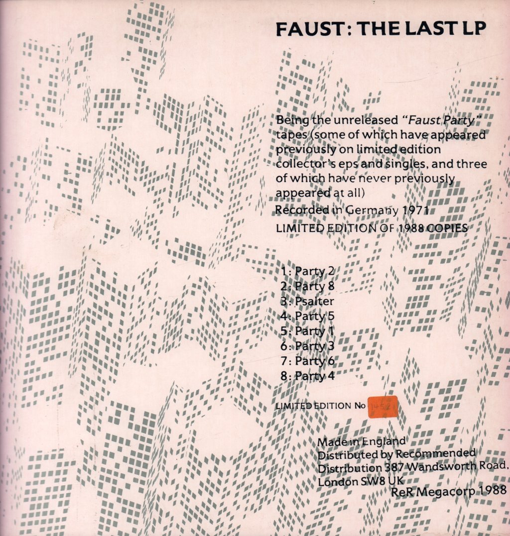 Faust - Last LP - Lp