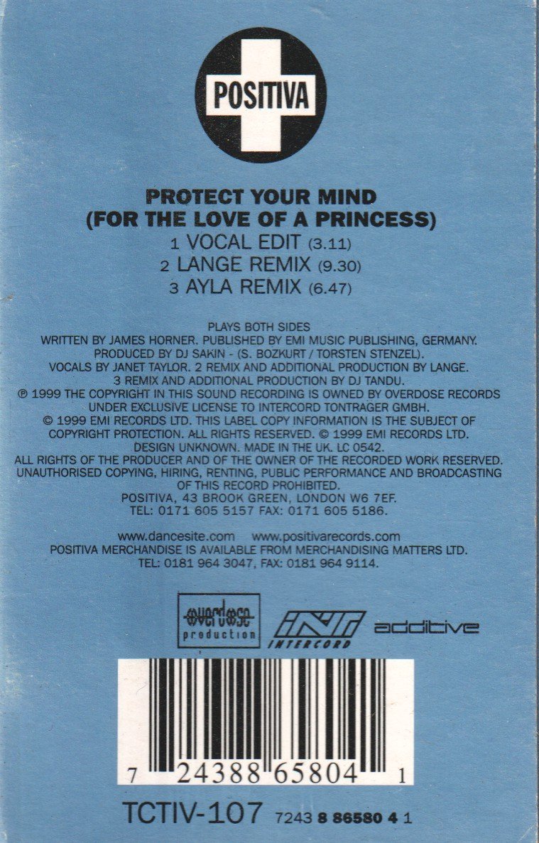 Dj Sakin And Friends - Protect Your Mind - Cassette