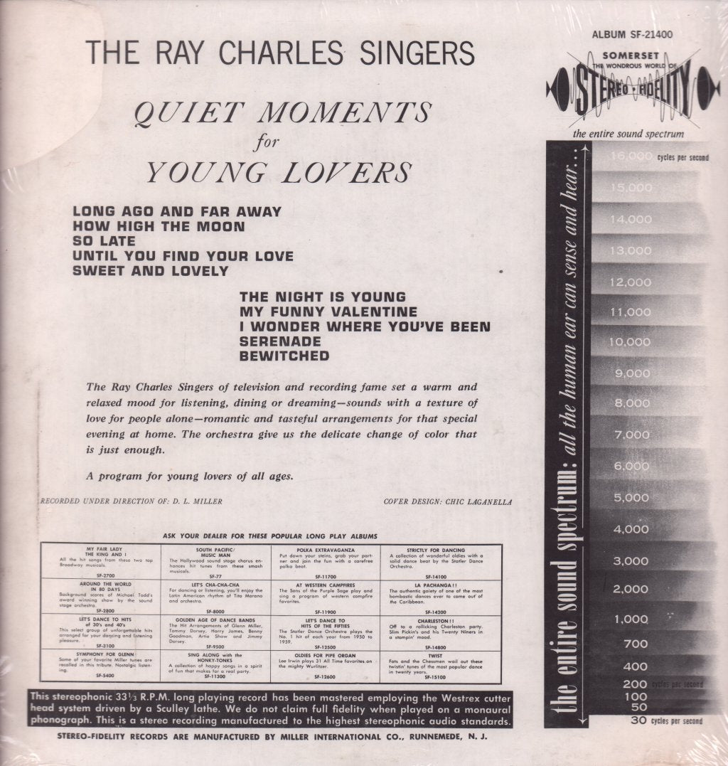 Ray Charles Singers - Quiet Moments For Young Lovers - Lp