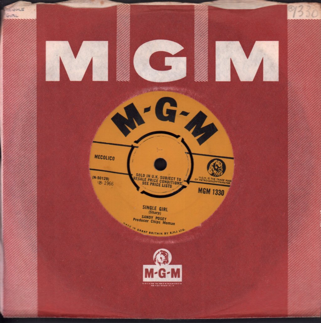 Sandy Posey - Single Girl - 7 Inch