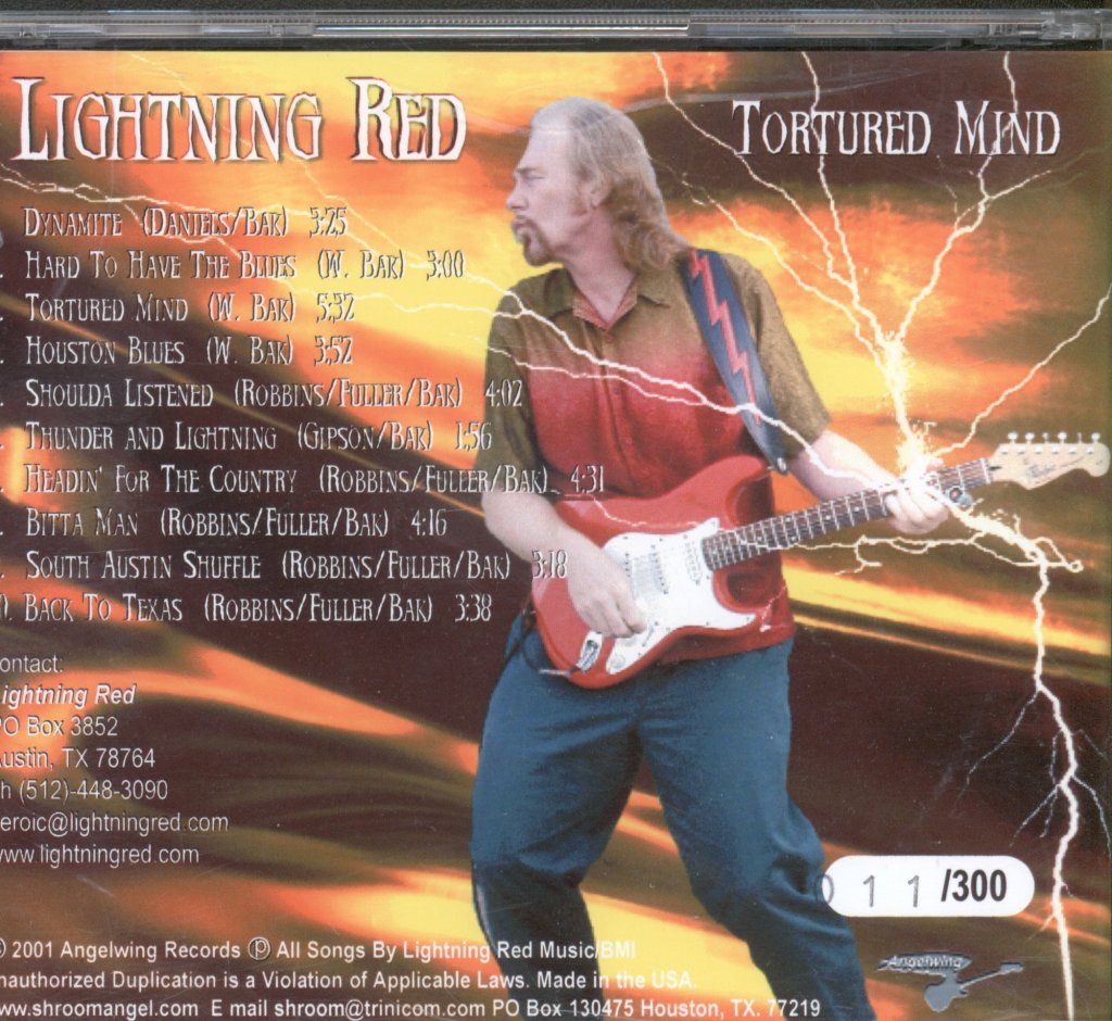 Lightning Red And Thunder Blues - Tortured Mind - Cdr