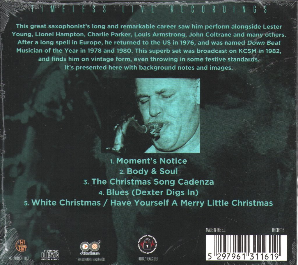 Dexter Gordon Quartet - San Francisco `82 - Cd