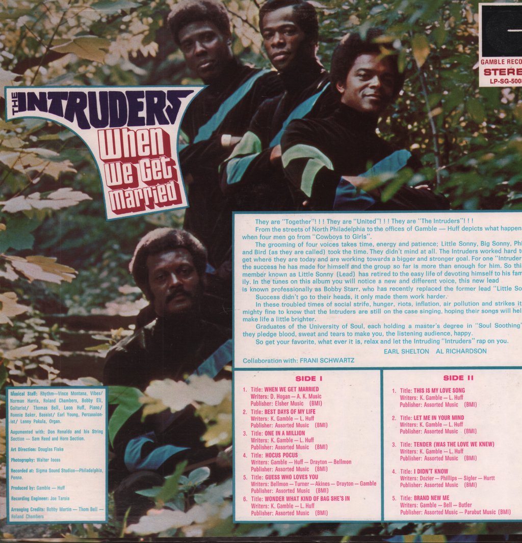 Intruders - When We Get Married - Lp