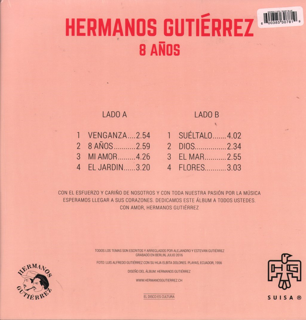 Hermanos Gutiérrez - 8 Años - Lp