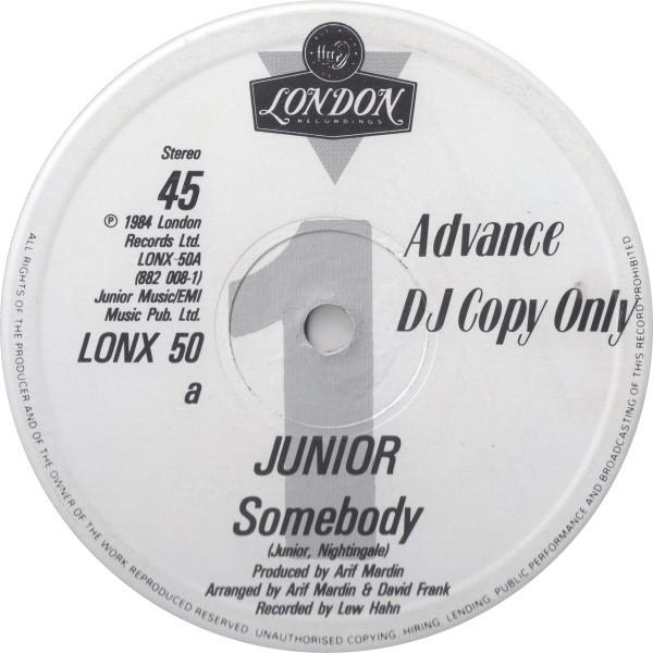 Junior - Somebody - 12 Inch