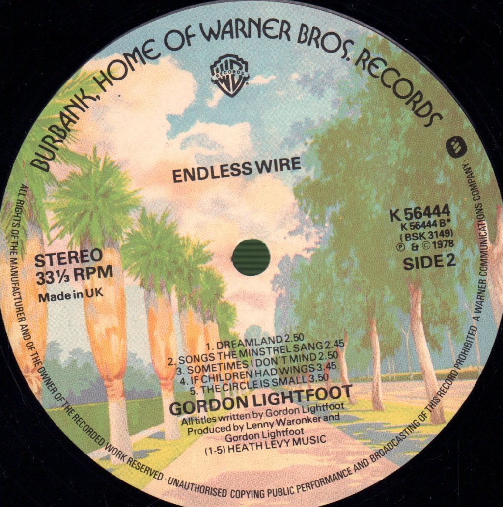 Gordon Lightfoot - Endless Wire - Lp