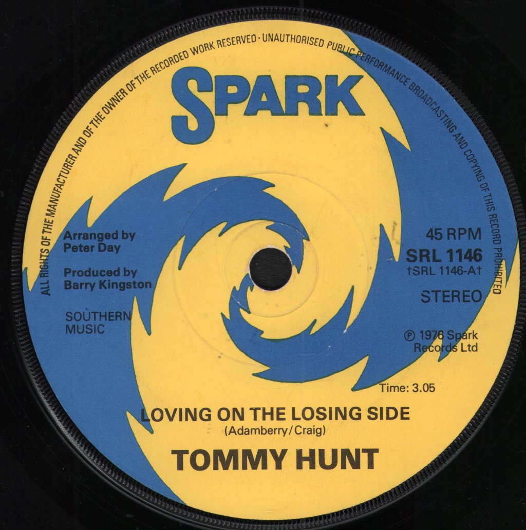 Tommy Hunt - Loving On The Losing Side - 7 Inch