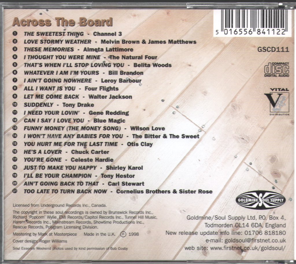 Various Artists - Across The Board - Cd
