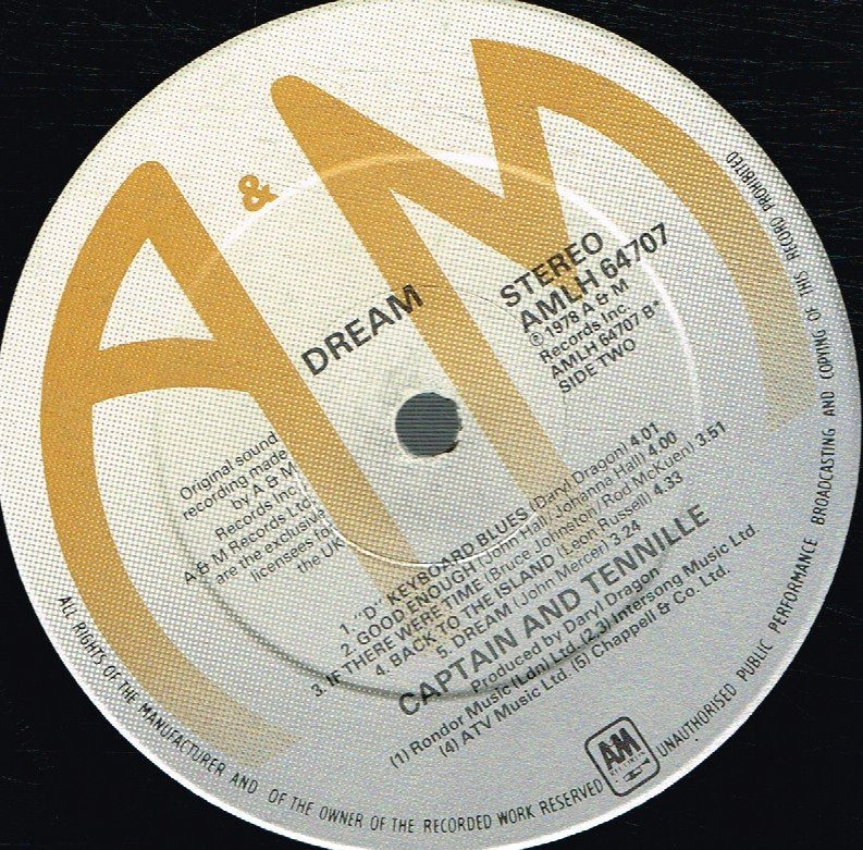 Captain And Tennille - Dream - Lp