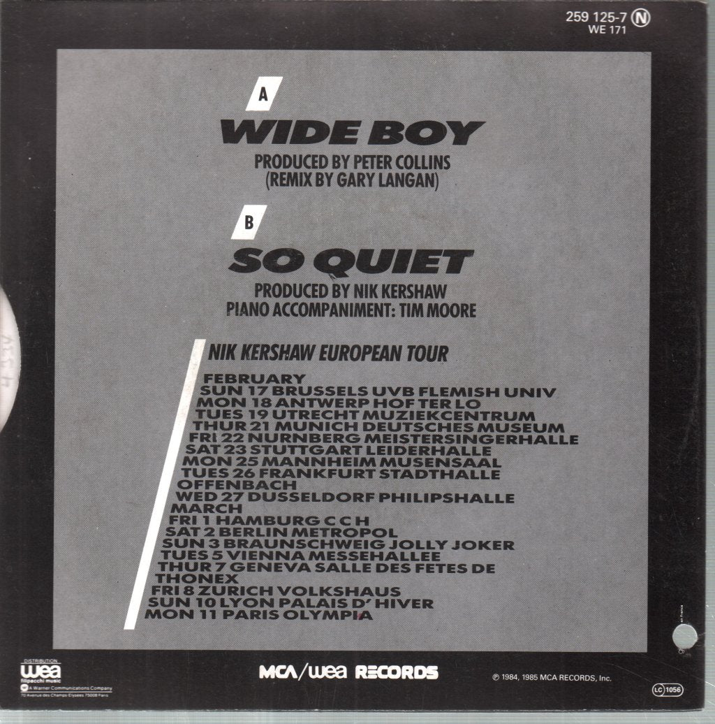 Nik Kershaw - Wide Boy - 7 Inch