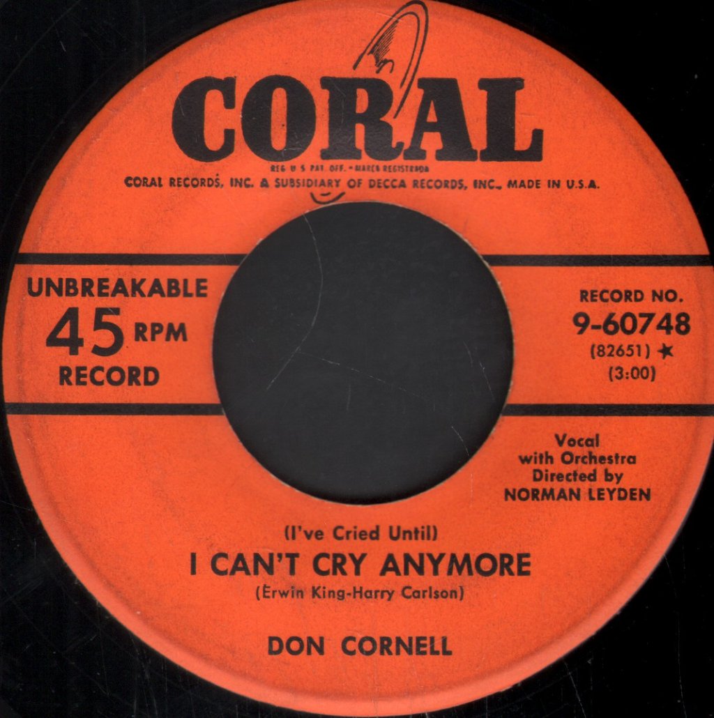Don Cornell - This Is The Beginning Of The End - 7 Inch