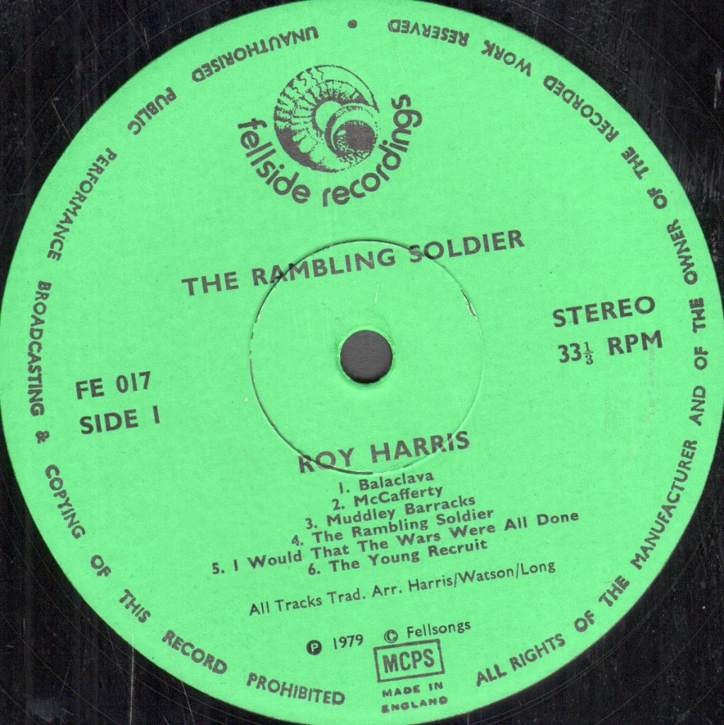 Roy Harris - Rambling Soldier - Lp