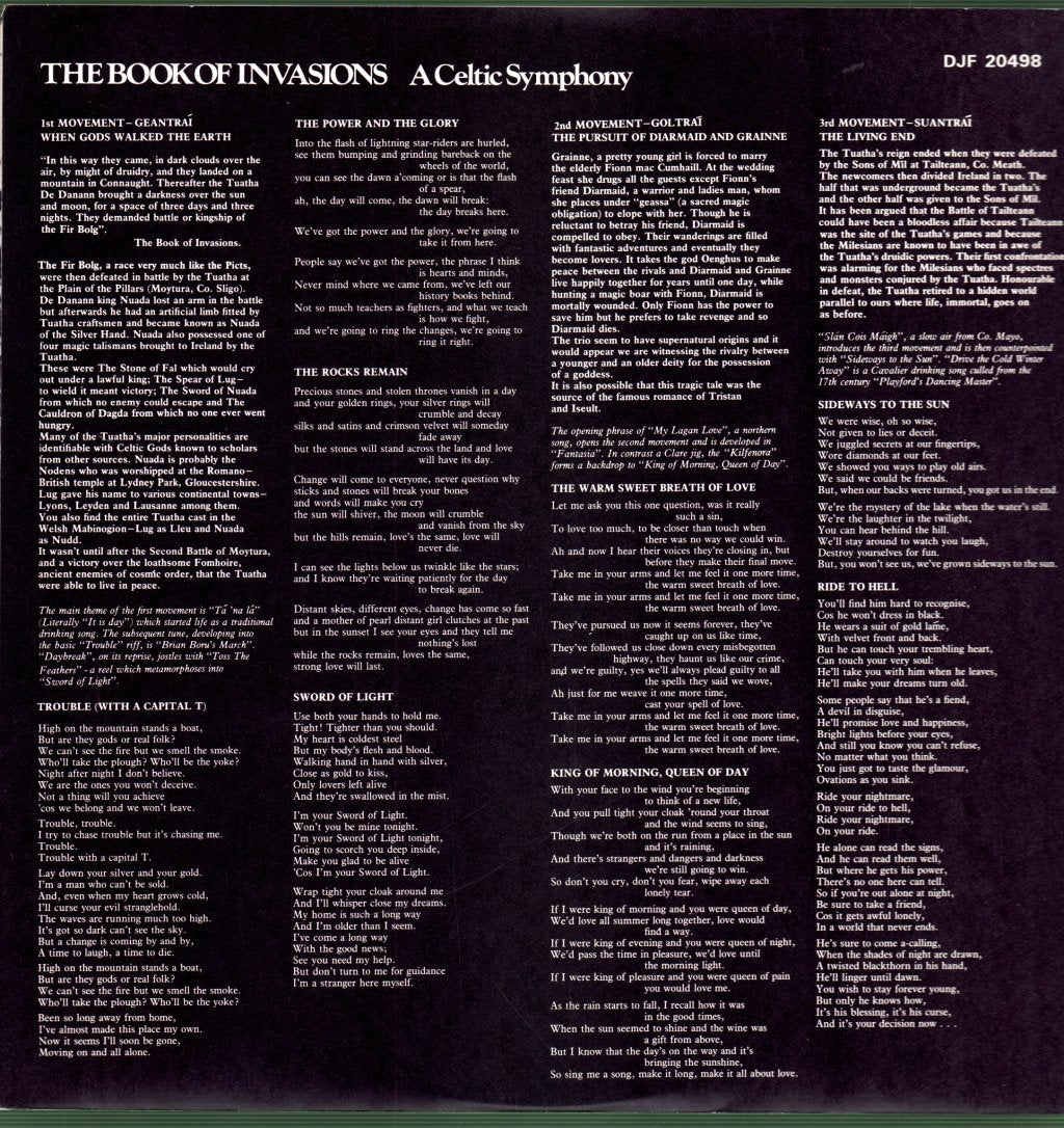Horslips - Book Of Invasions (A Celtic Symphony) - Lp