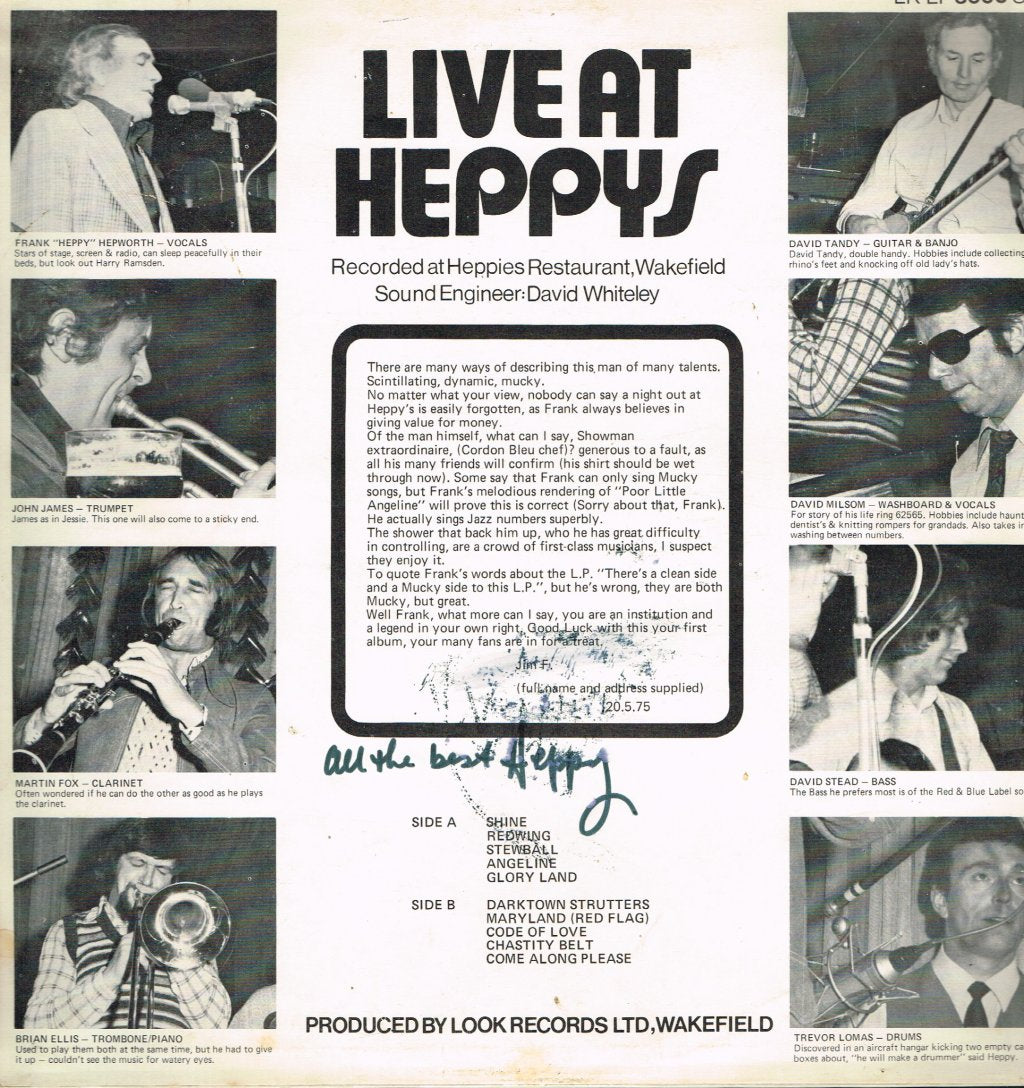 Frank Hepworth - Live At Heppy's - Lp