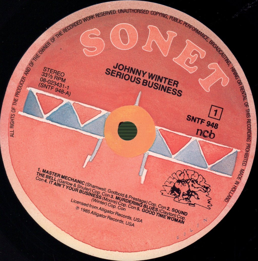 Johnny Winter - Serious Business - Lp