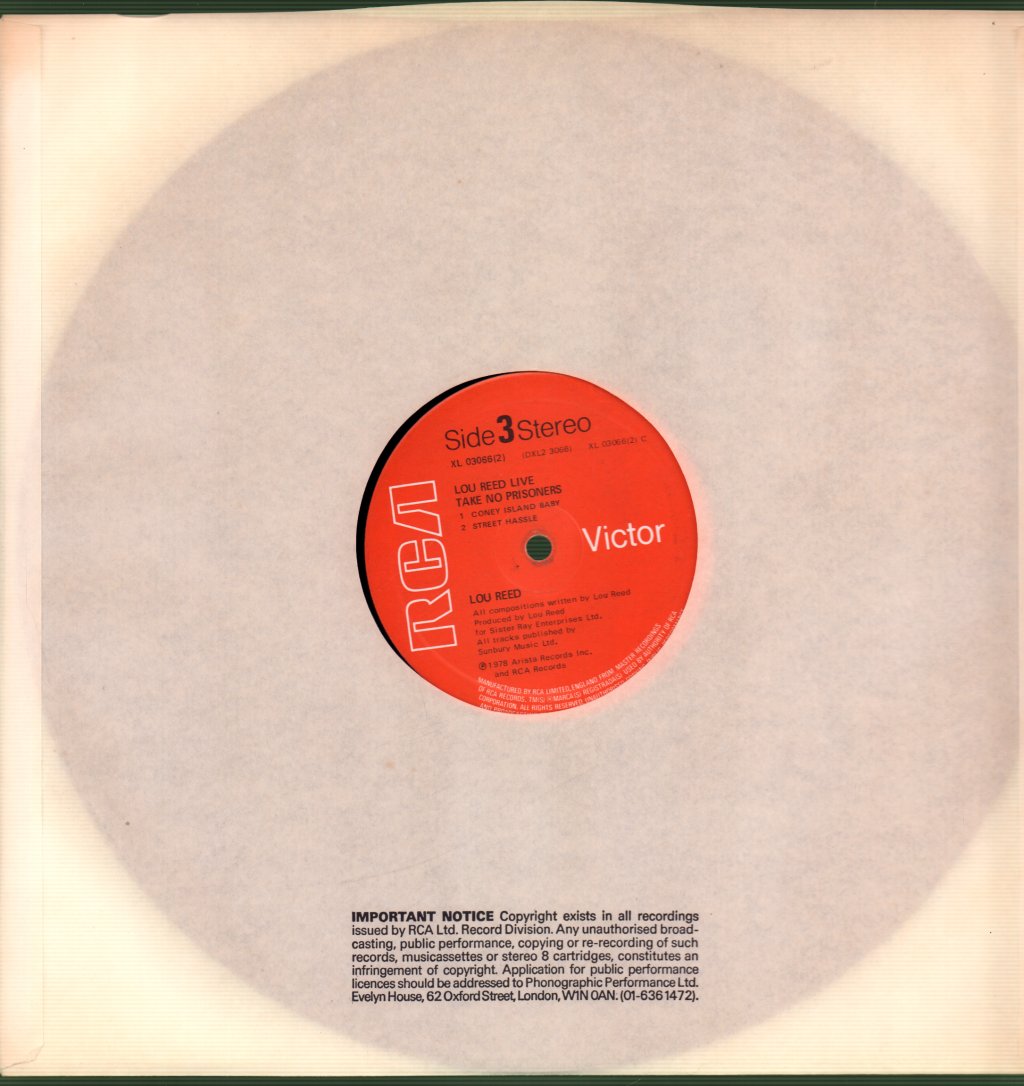 Lou Reed - Take No Prisoners (Live) - Double Lp
