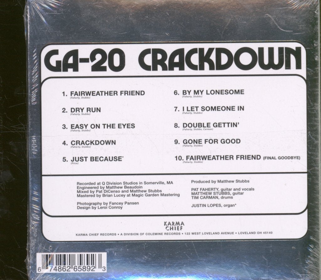 GA-20 - Crackdown - Cd