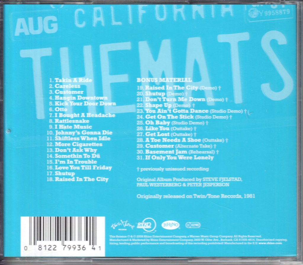 Replacements - Sorry Ma Forgot To Take Out The Trash - Cd