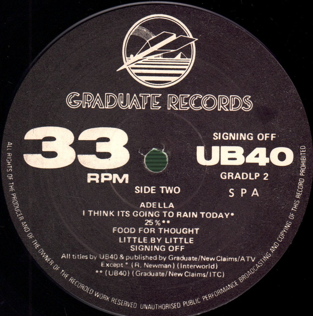 UB40 - Signing Off - Double Lp