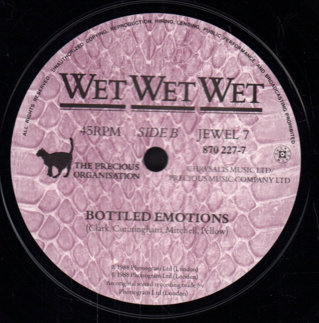Wet Wet Wet - Temptation - 7 Inch
