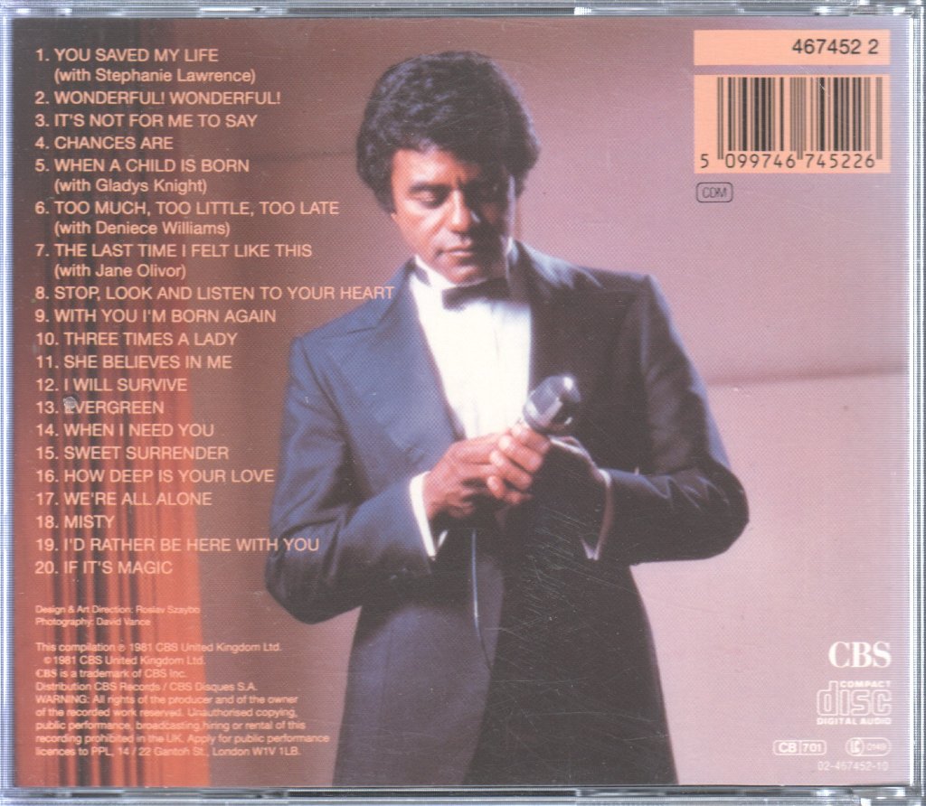 Johnny Mathis - Celebration - The Anniversary Album (Twenty Special Songs) - Cd