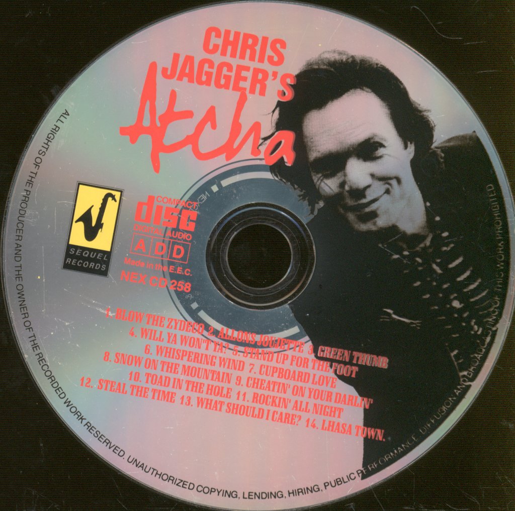 Chris Jagger's Atcha - Chris Jagger's Atcha - Cd