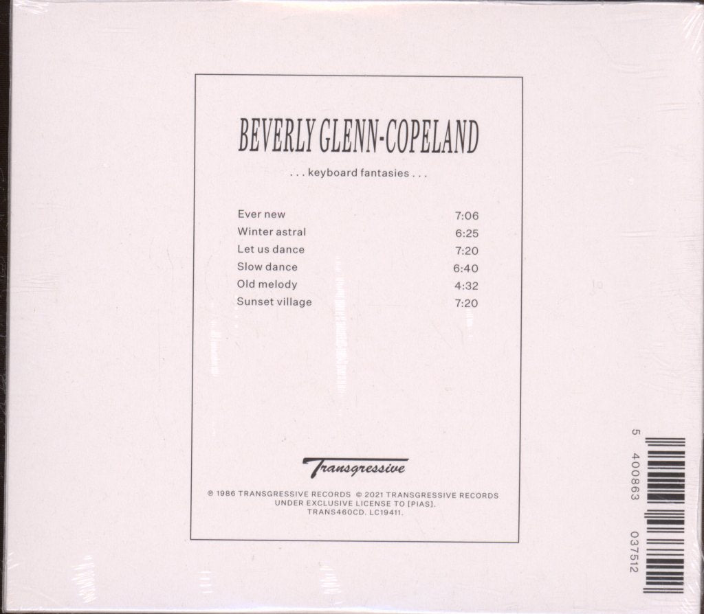 Beverly Glenn-Copeland - Keyboard Fantasies - Cd
