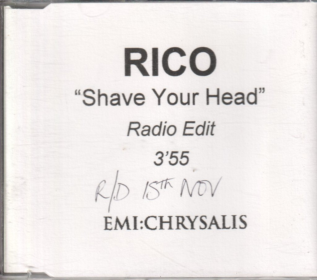 Rico (90'S Indie Artist) - Shave Your Head - Cdr