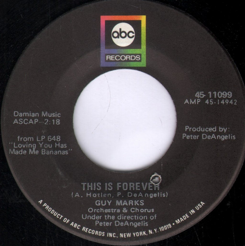 Guy Marks - This Is Forever - 7 Inch