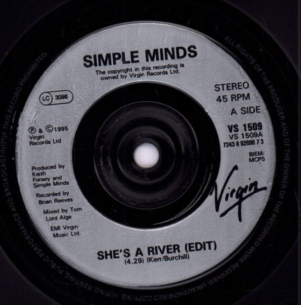 Simple Minds - She's A River - 7 Inch