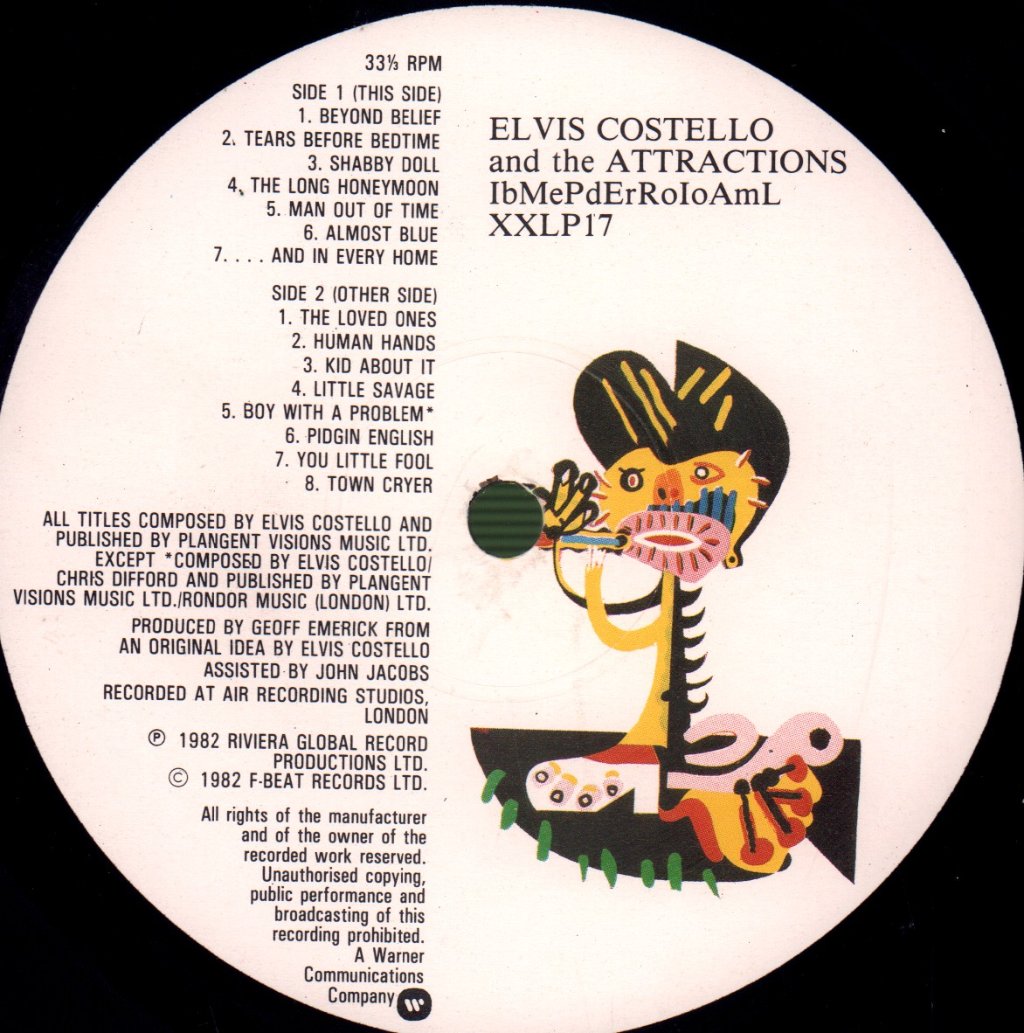 Elvis Costello And The Attractions - Imperial Bedroom - Lp