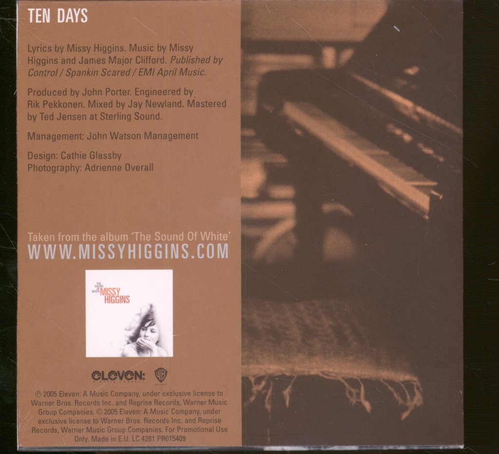 Missy Higgins - Ten Days - Cd
