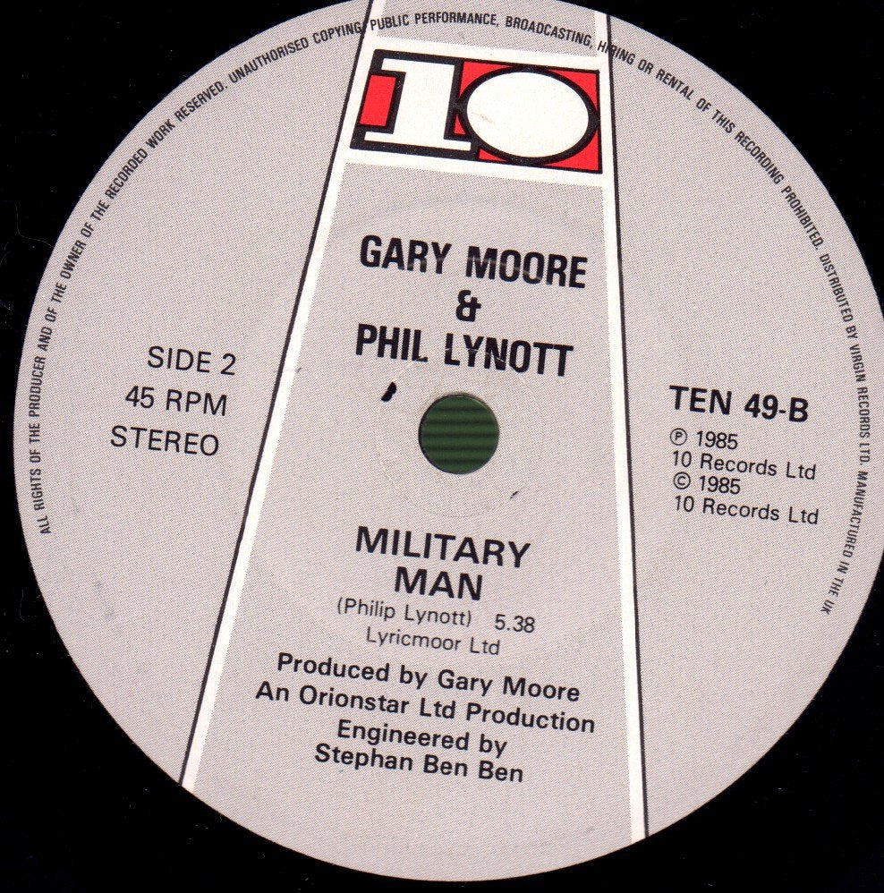 Gary Moore And Phil Lynott - Out In The Fields - Double 7 Inch
