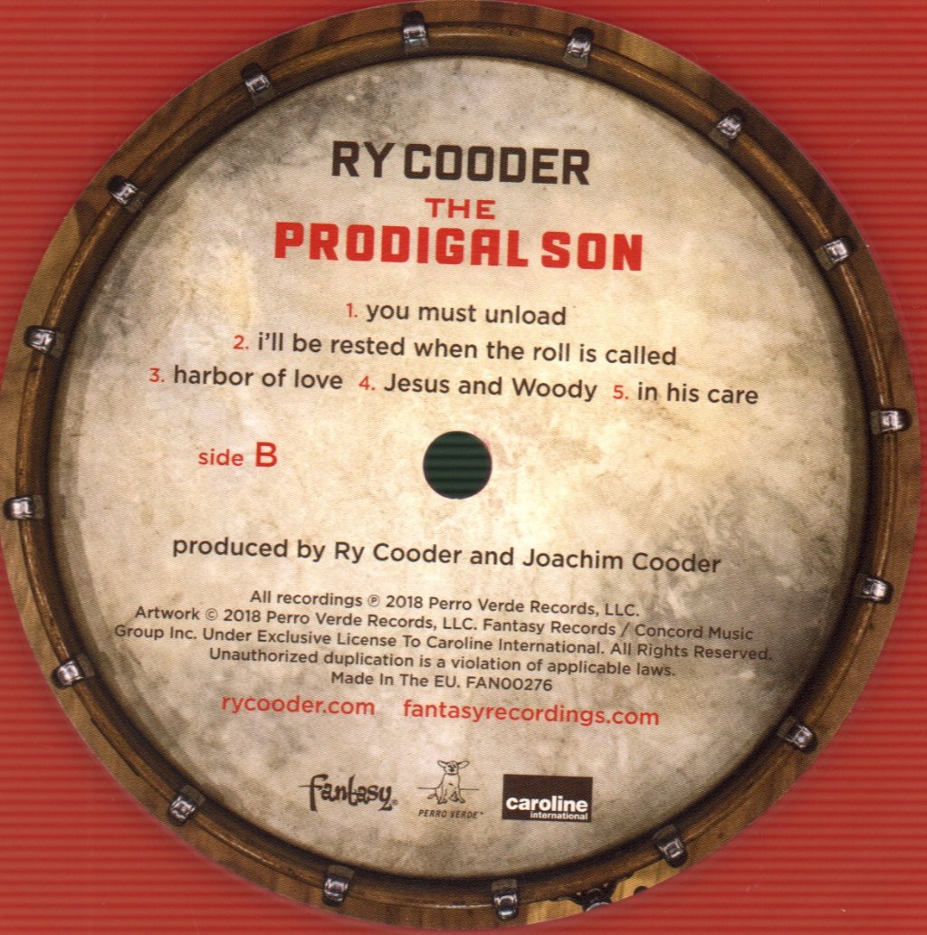 Ry Cooder - Prodigal Son - Lp