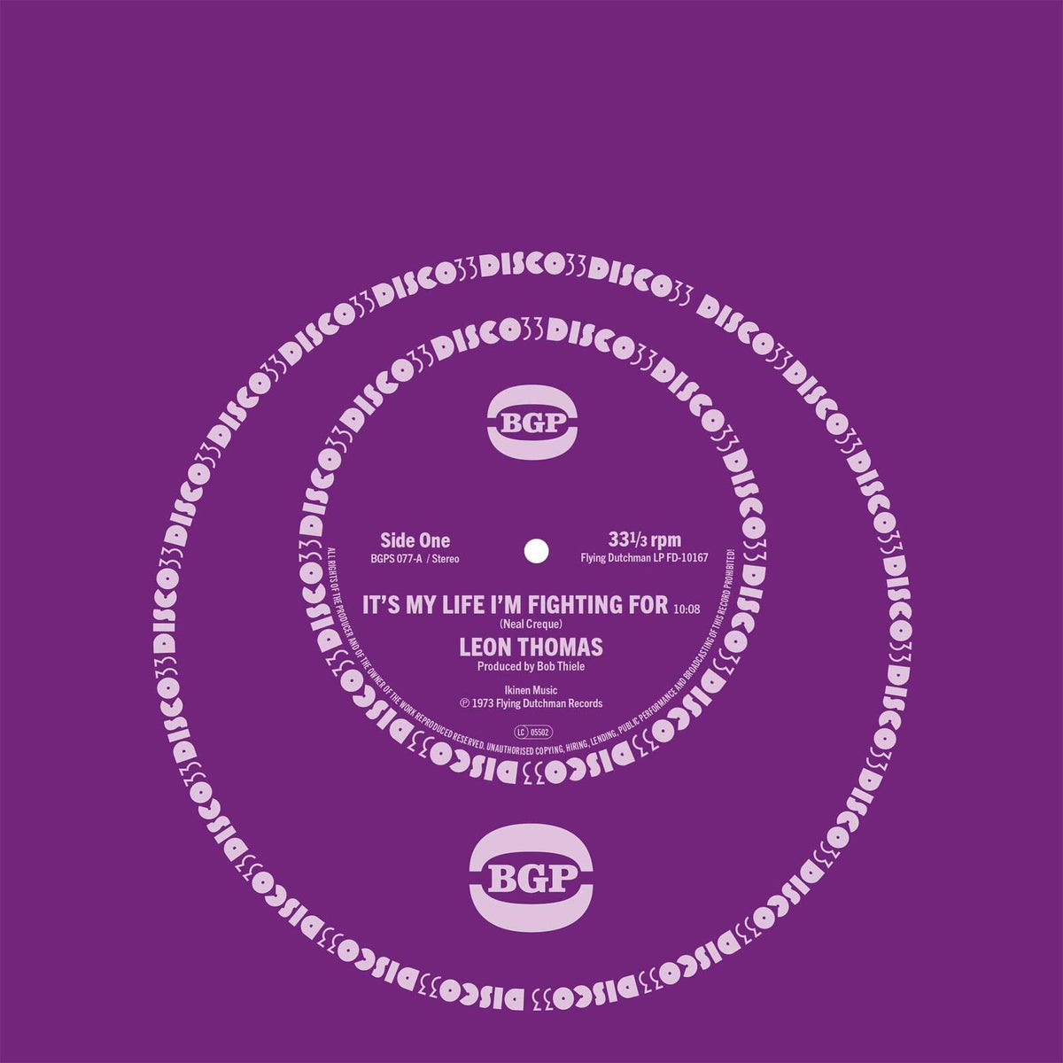 Leon Thomas - It's My Life I'm Fighting For / Shape Your Mind To Die - 7 Inch